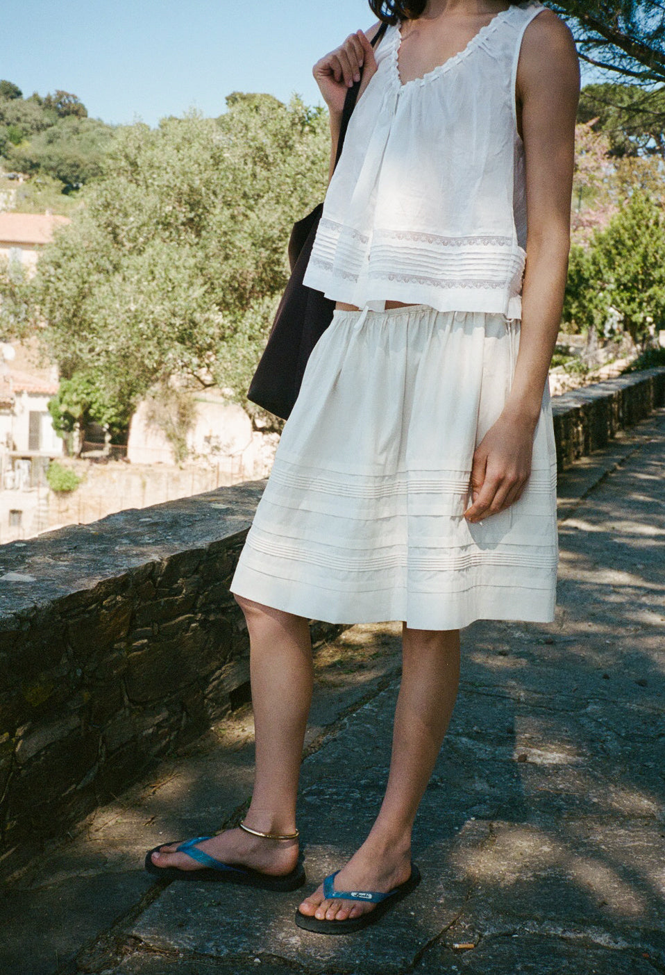 Bria Ivory Cotton Poplin Skirt – Ciao Lucia