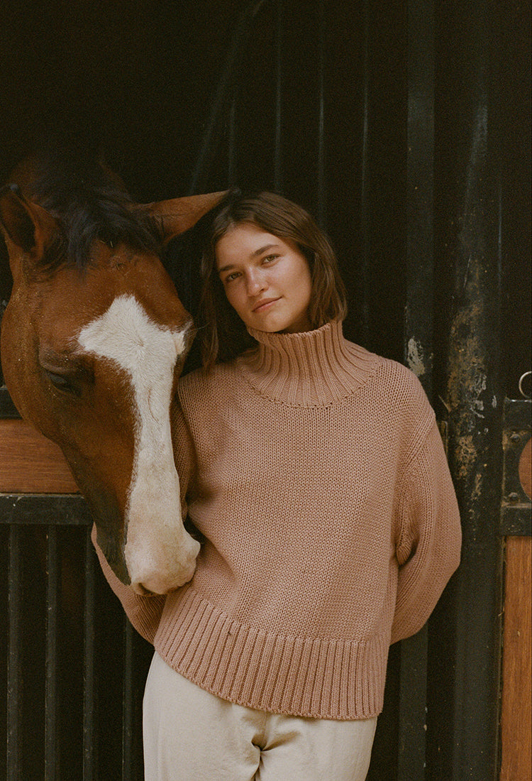 Turtleneck Knit - Camel