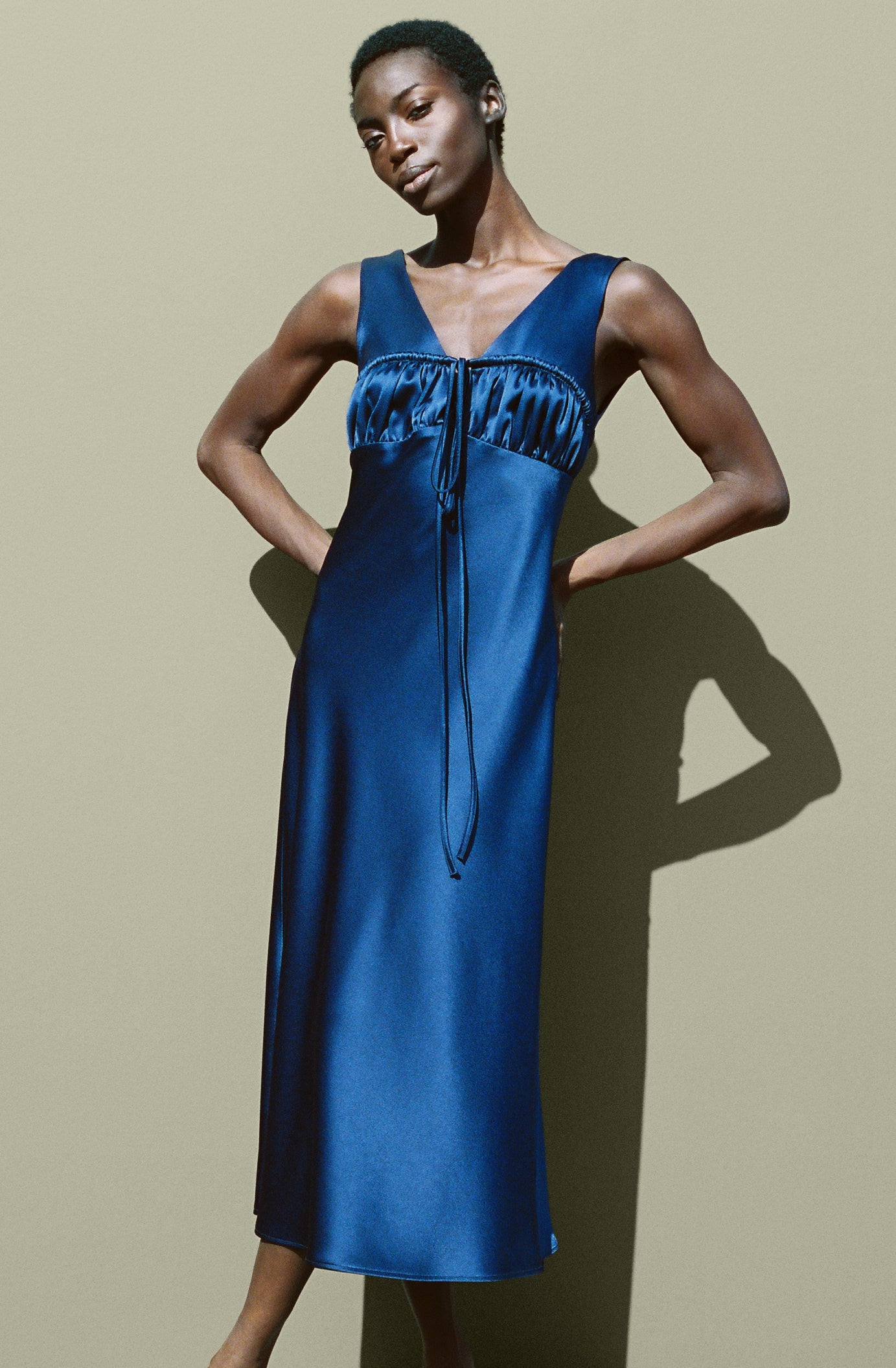 Carolinne Dress Navy