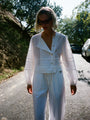 Aldina White Cotton Voile Top