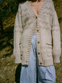 Marlyne Wheat Wool Cardigan