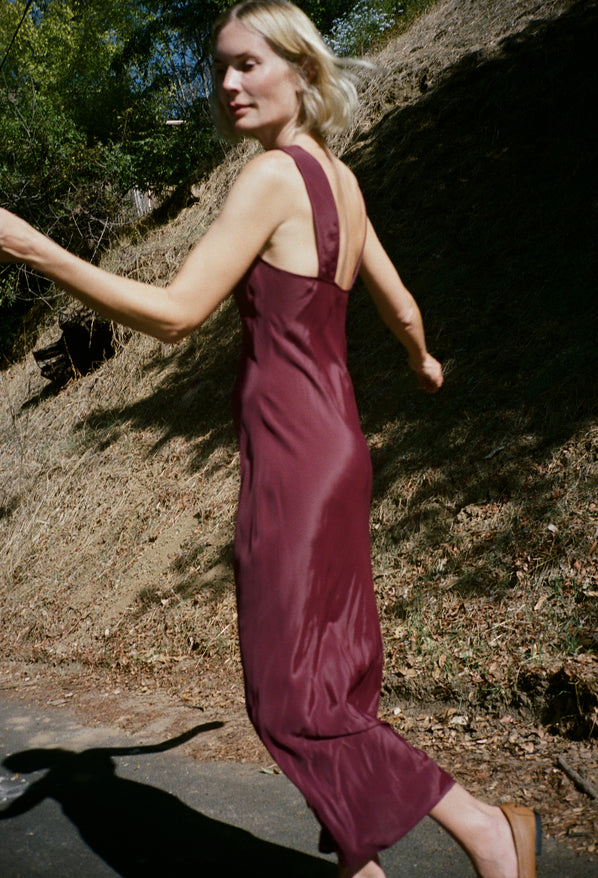 Leticia Silk Dress Anemone