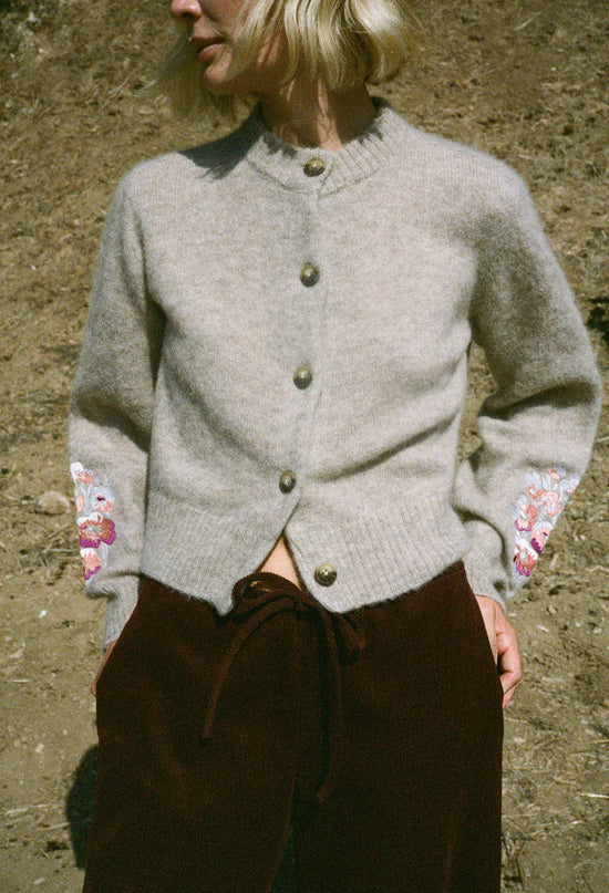 Liane Oatmeal Alpaca Cardigan
