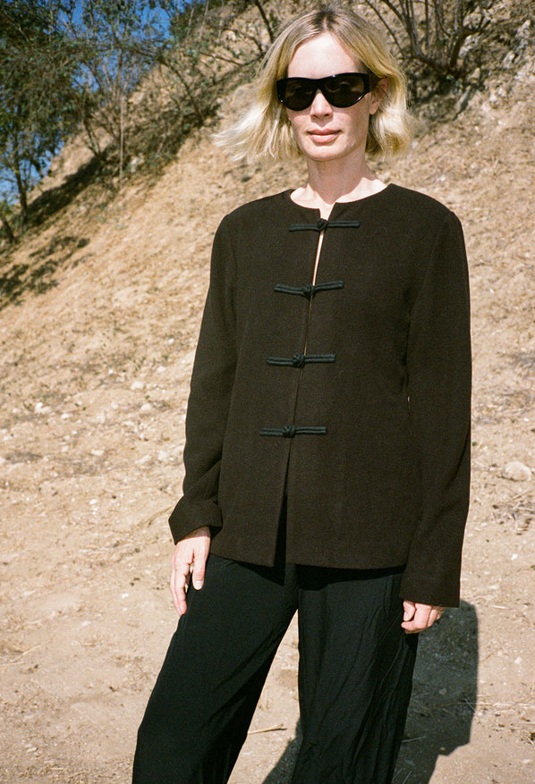Danelle Brown Felt Coat