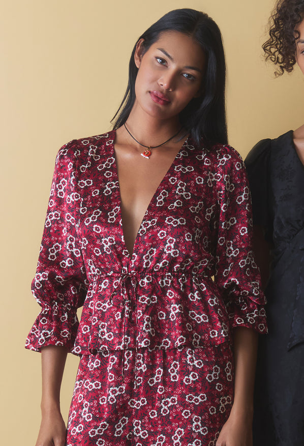 Renata Ruby Silk Top