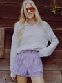 Mariko Stripe Shirting Short