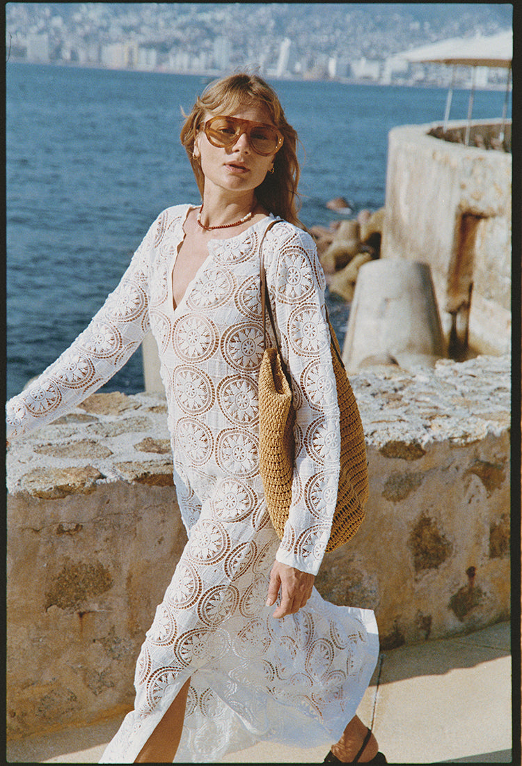 Martino White Crochet Dress – Ciao Lucia
