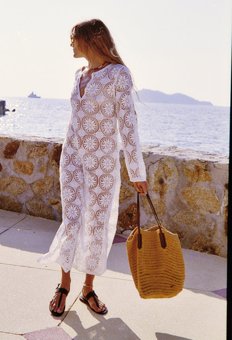 Martino White Crochet Dress – Ciao Lucia