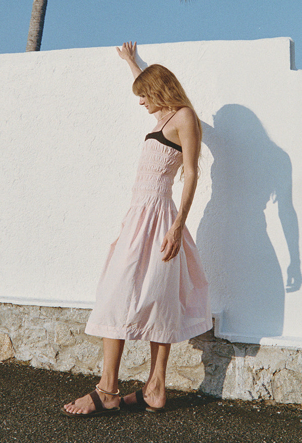 Rossella Powder Cotton Dress