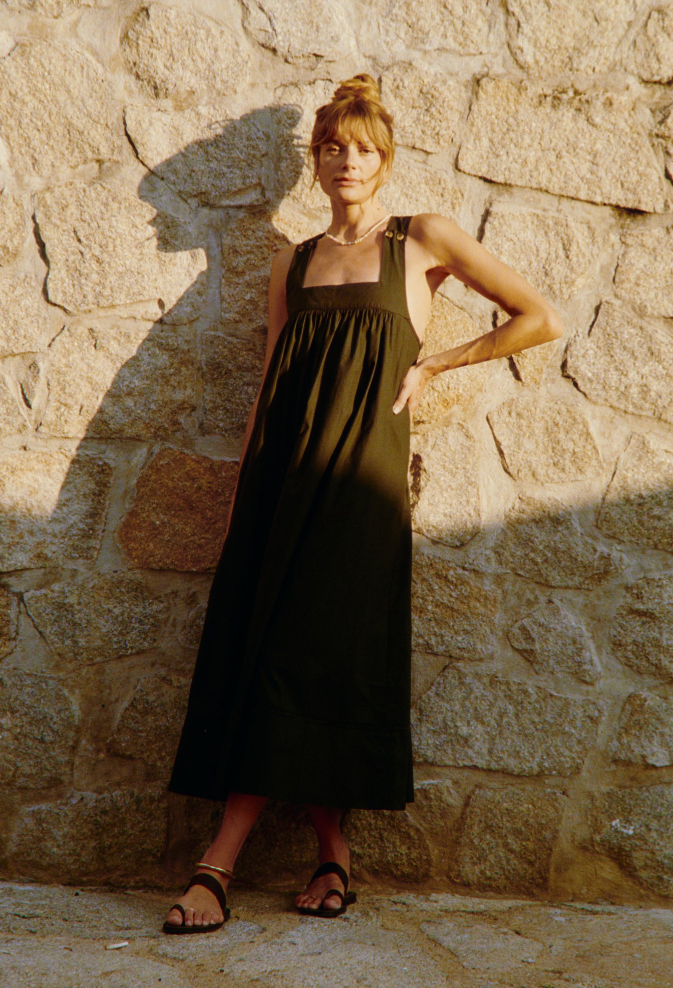 Laura Black Cotton Dress – Ciao Lucia