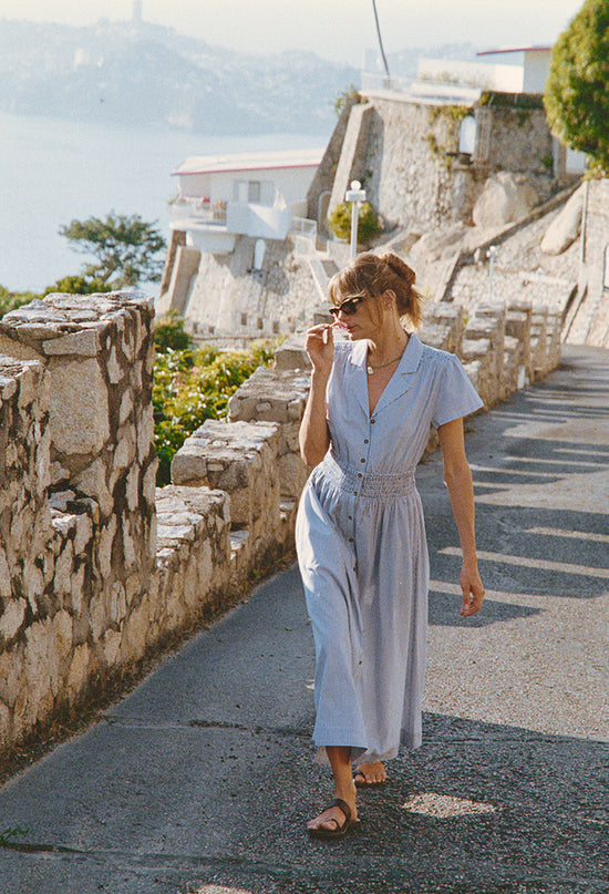 Naomi Stripe Cotton Dress