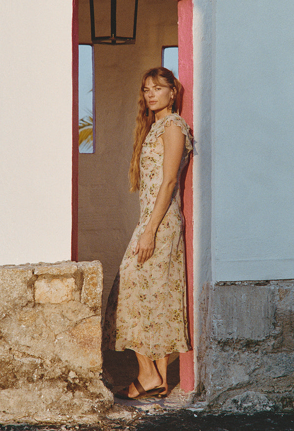 Lauryn Jardin Silk Chiffon Dress