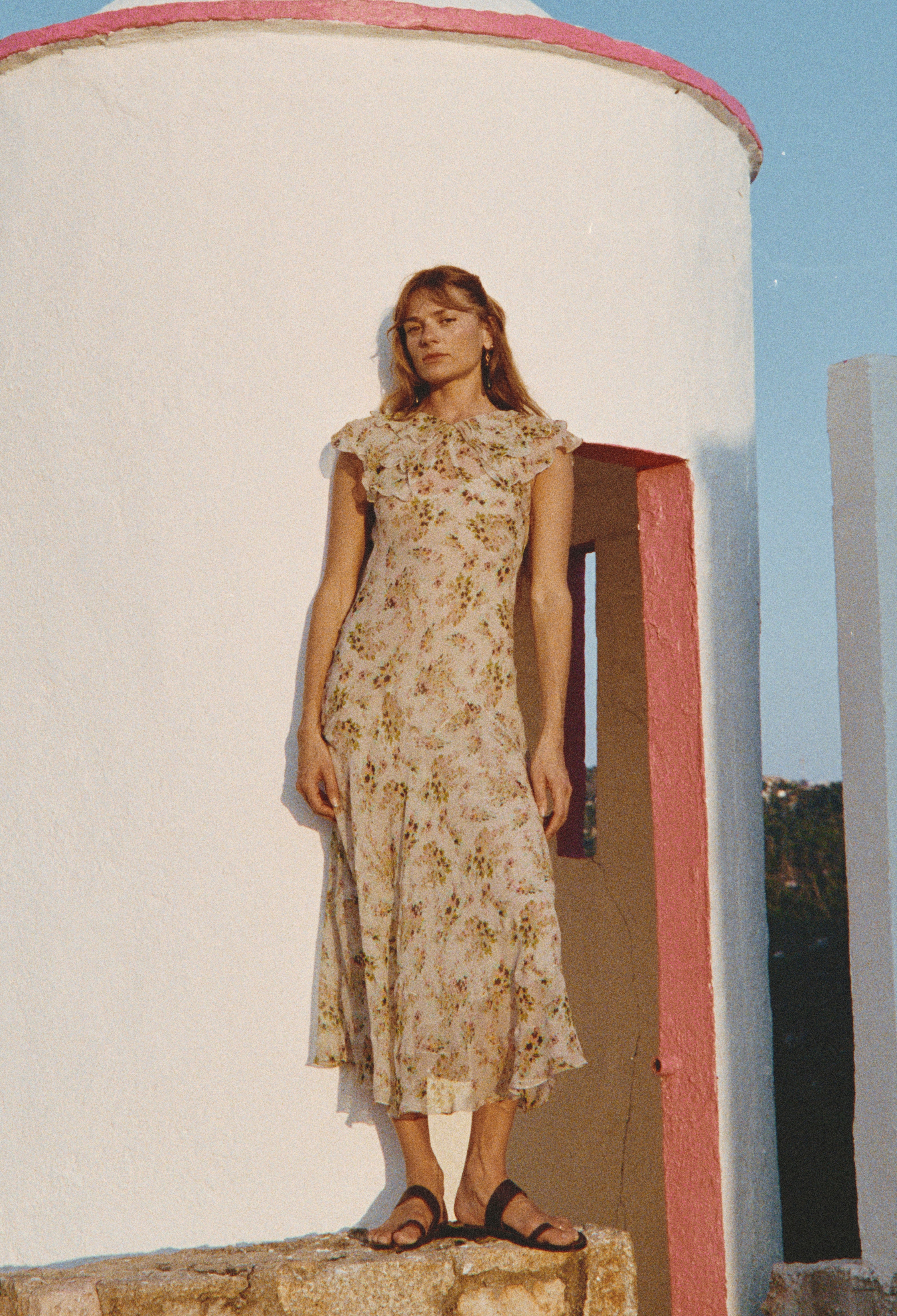 Lauryn Jardin Silk Chiffon Dress – Ciao Lucia