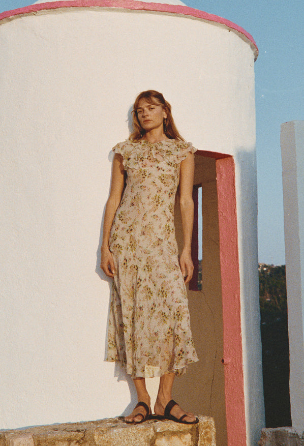 Lauryn Jardin Silk Chiffon Dress