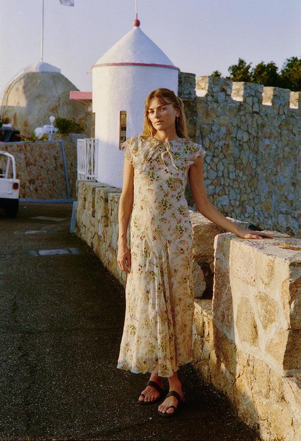 Lauryn Jardin Silk Chiffon Dress