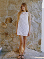 Indus White Crochet Dress