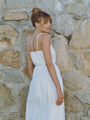 Petra White Embroidered Cotton Dress