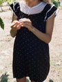 Ailon Black Cotton Voile Dress