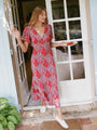 Lettie Poppy Silk Dress