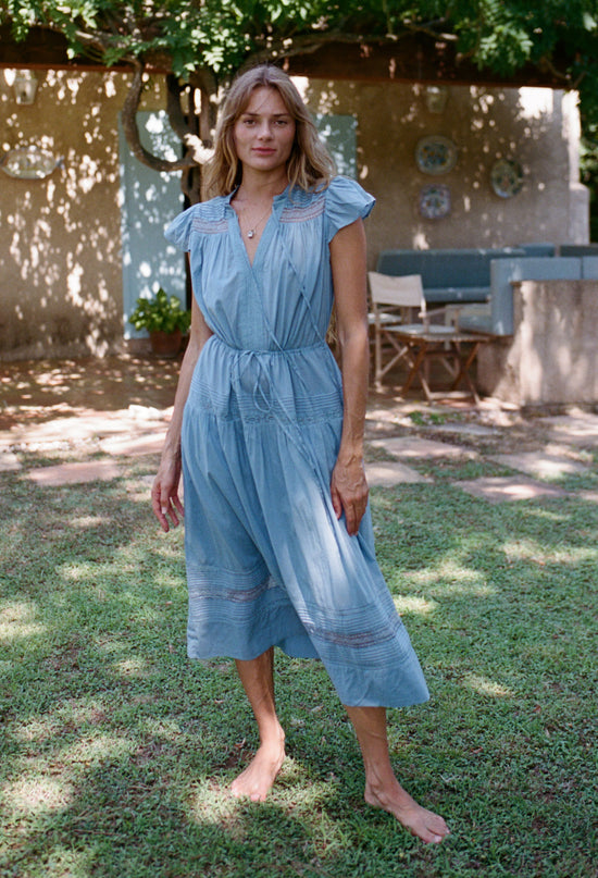 Laurine Cotton Slate Dress