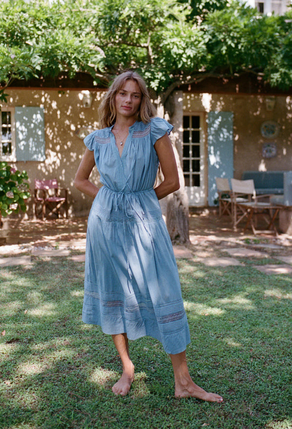 Laurine Cotton Slate Dress