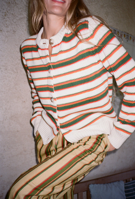 Lorene Venice Stripe Knit Cardigan