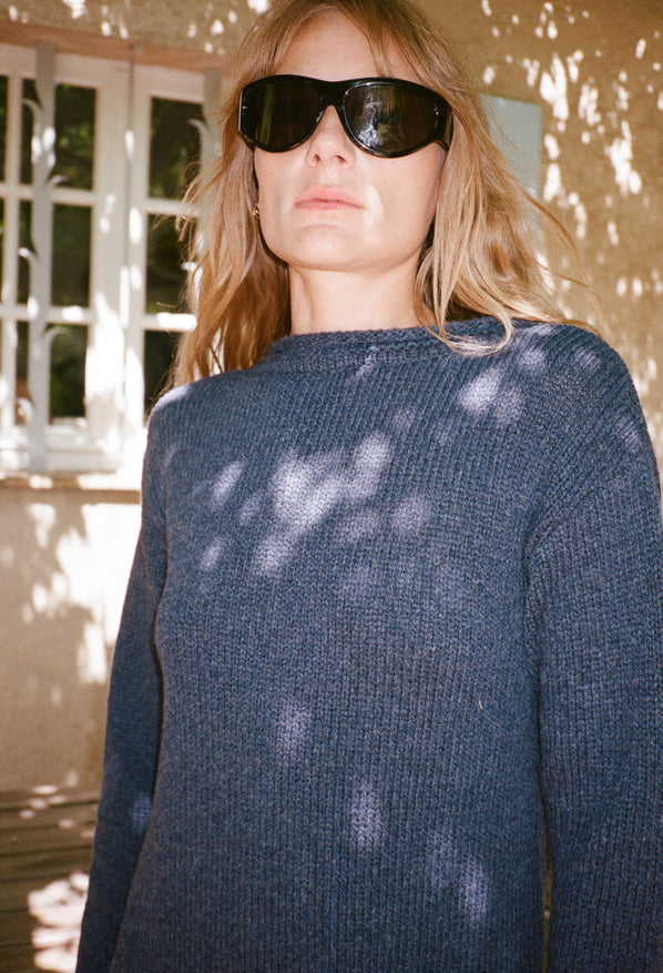 Tilda Denim Wool Blend Dress