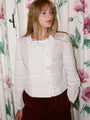 Aldina White Cotton Voile Top