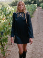 Kadia Black Charmeuse Dress