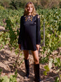Kadia Black Charmeuse Dress