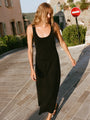 Ivonne Black Sheer Knits Dress
