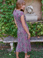 Kaira Violet Silk Dress