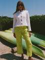 Doris White Cotton Sweater