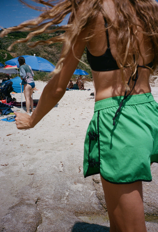 Bibbi Kelly Green Cotton Poplin Short