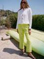 Doris White Cotton Sweater