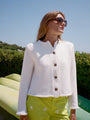 Doris White Cotton Sweater