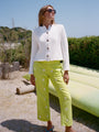 Doris White Cotton Sweater