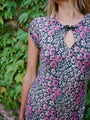 Kaira Violet Silk Dress