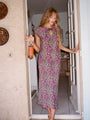 Kaira Violet Silk Dress