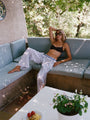 Kaila Stripe Cotton Poplin Pant
