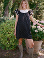 Ailon Black Cotton Voile Dress