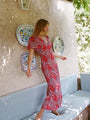 Lettie Poppy Silk Dress