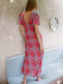 Lettie Poppy Silk Dress