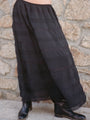 Safira Black Georgette Silk Skirt