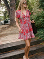 Julian Poppy Silk Dress