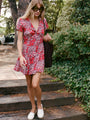 Julian Poppy Silk Dress