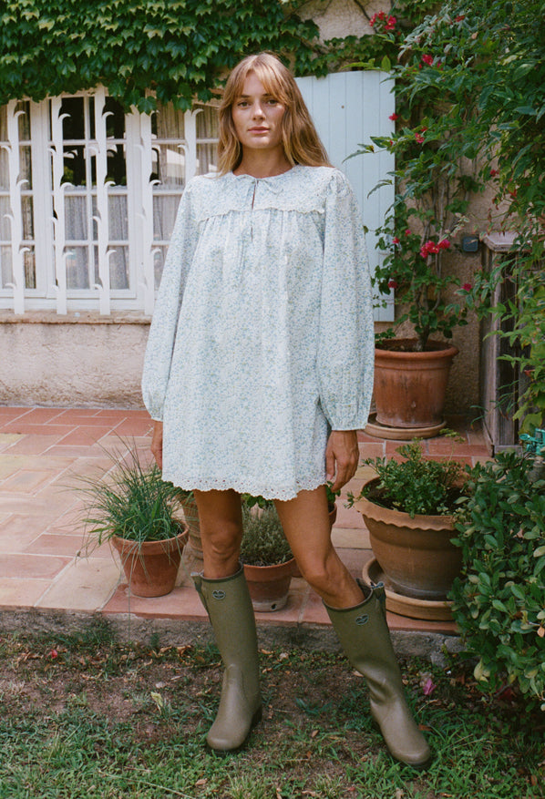 Jonita Chamomile Cotton Voile Dress