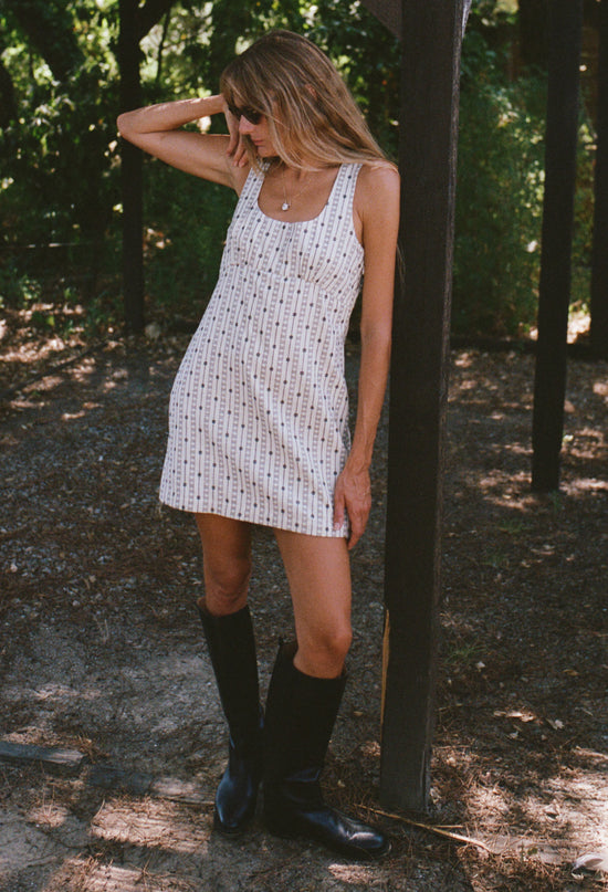 Kirsten Embroidered Cotton Twill Dress