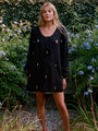 Mirey Black Dupioni Dress