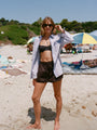 Bibbi Brown Cotton Poplin Short
